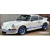 minichamps - 1:18 porsche 911 carrera rs - 1972 - white w blue decor