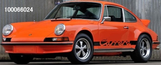 minichamps - 1:18 porsche 911 carrera rs - 1972 - orange w black decor