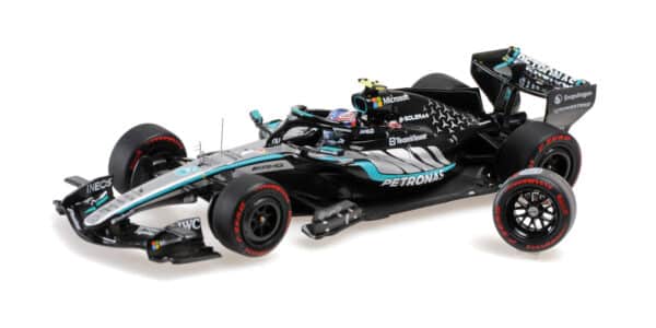 Minichamps 1:43 Mercedes-AMG Petronas F1 Team W17 No.12 Kimi Antonelli First Pole Position Chinese GP 2026 with Pole Position Tyre (417260222) Limited Edition Resin Model