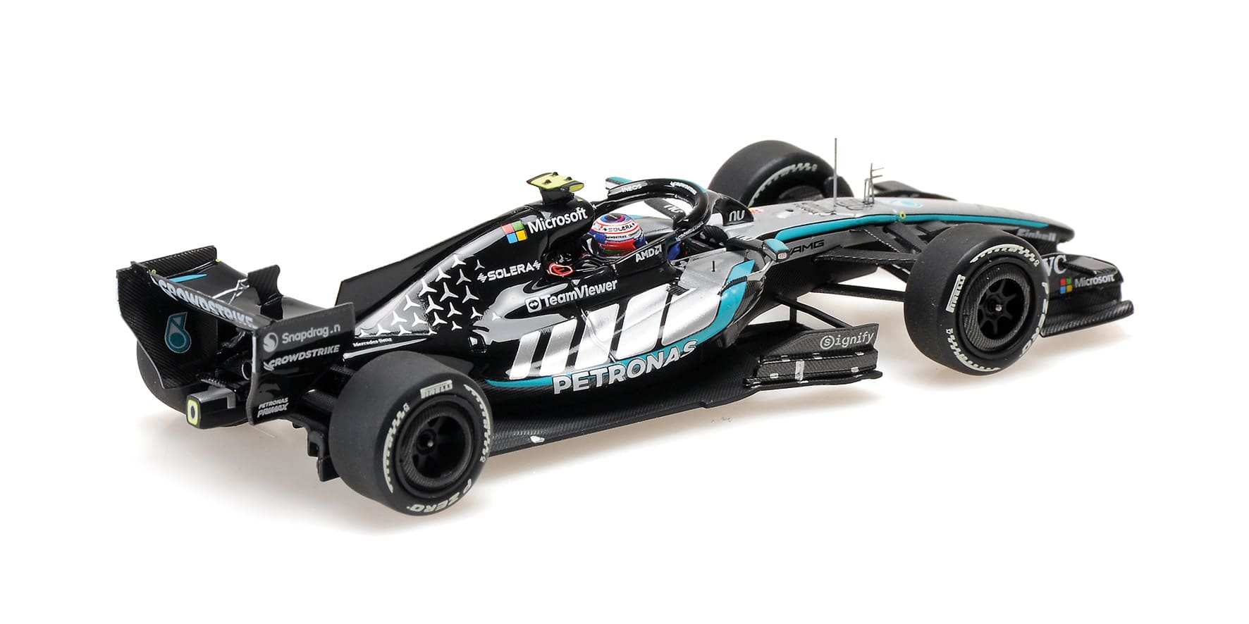 Minichamps 1:43 Mercedes-AMG Petronas F1 Team W17 No.12 Kimi Antonelli Winner Chinese GP 2026 with Pitboard (417260212) Limited Edition Resin Model 2 Minichamps 1:43 Mercedes-AMG Petronas F1 Team W17 No.12 Kimi Antonelli Winner Chinese GP 2026 with Pitboard (417260212) Limited Edition Resin Model
