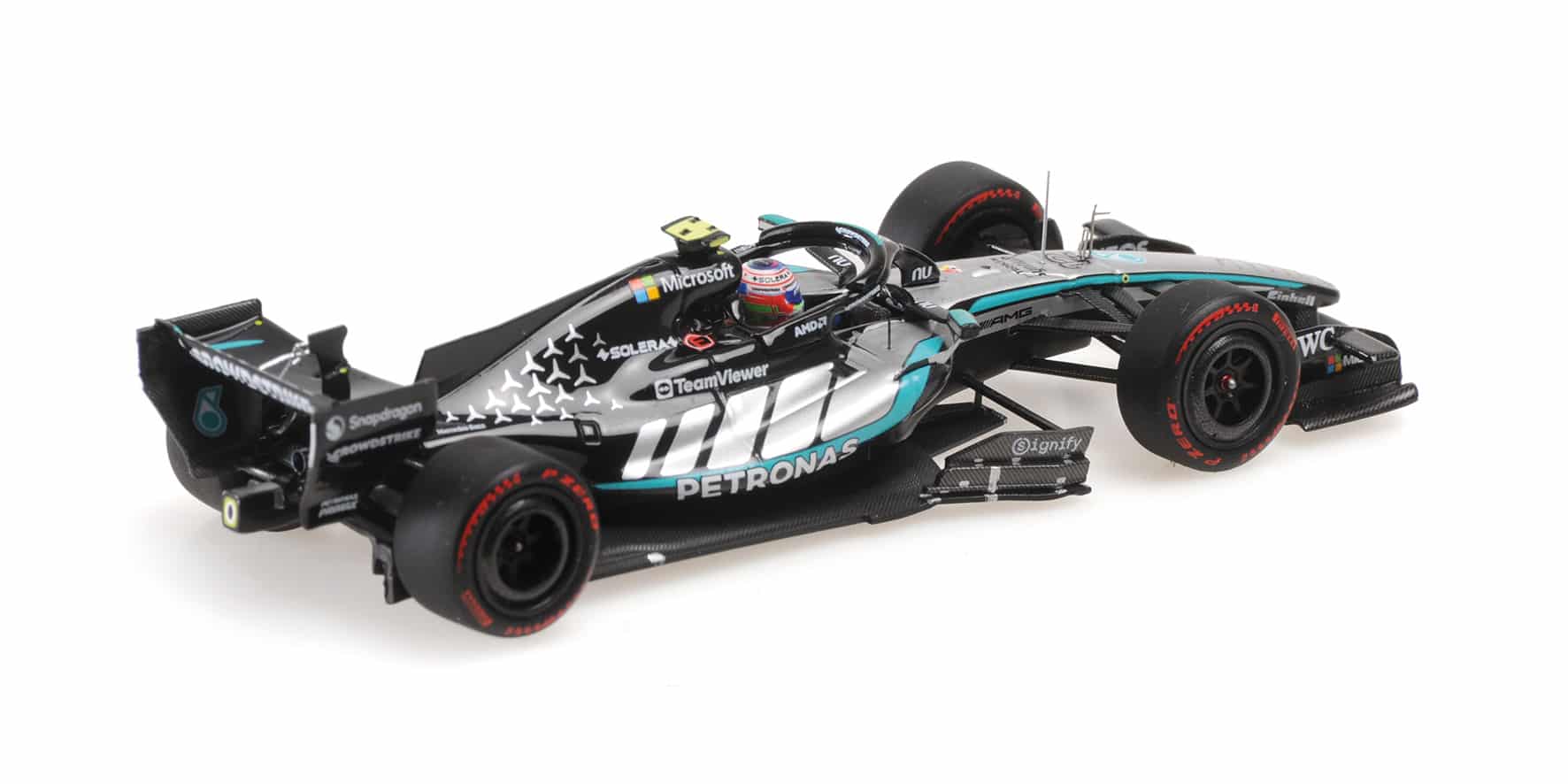 Minichamps 1:43 Mercedes-AMG Petronas F1 Team W17 No.12 Kimi Antonelli First Pole Position Chinese GP 2026 with Pole Position Tyre (417260222) Limited Edition Resin Model 2 Minichamps 1:43 Mercedes-AMG Petronas F1 Team W17 No.12 Kimi Antonelli First Pole Position Chinese GP 2026 with Pole Position Tyre (417260222) Limited Edition Resin Model