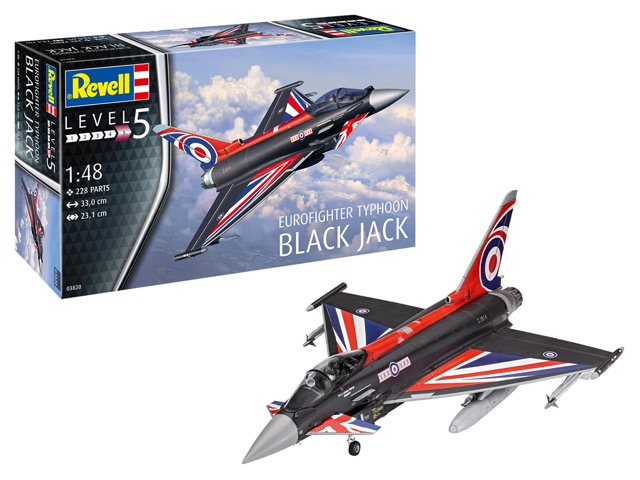 Revell 03820 Eurofighter Typhoon Black Jack Aircraft 1:48 Model Kit