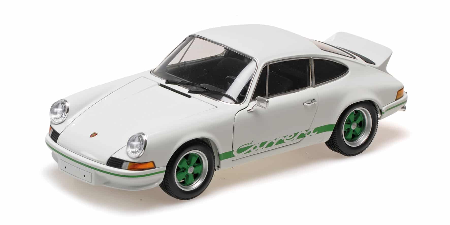 Minichamps 1:18 Porsche 911 Carrera RS White/Green 1972 (100066020) Diecast Model 8 Minichamps 1:18 Porsche 911 Carrera RS White/Green 1972 (100066020) Diecast Model - Image 8