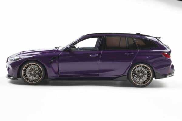 1 18 bmw m3 g81 touring with performance parts twilight purple pear 02