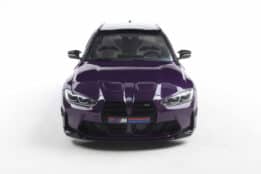 1 18 bmw m3 g81 touring with performance parts twilight purple pear 03
