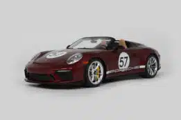 1 18 porsche 911 9912 speedster heritage edition cherry metallic 01