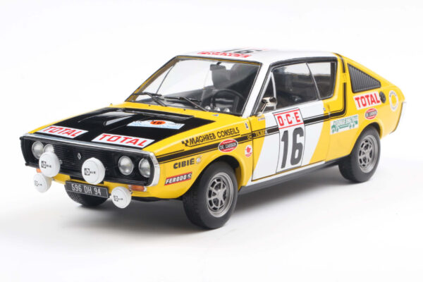 Solido 1:18 Renault 17 Ph.1 Rallye du Maroc #23 Prive / Tilbert 1976 (S1803709) Diecast Model