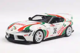 1 18 toyota gr supra toyota racing tribute white 2024 01