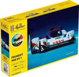 Heller 56718 Peugeot 905 EVO 1 Lemans Prototype Race Car Plastic Model 1:24 Starter Kit