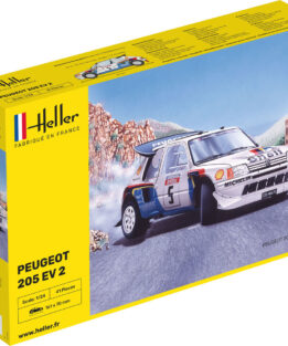 Heller 1/24 Peugeot 205 EV 2 Rally Model Kit 80716