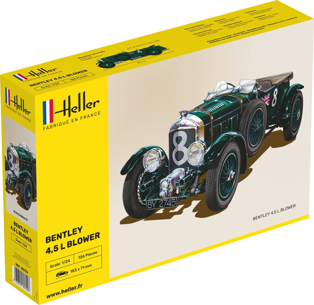 Heller 1/24 Bentley 4.5 Blower LeMans Model Kit 80722