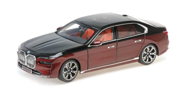 Minichamps 1:18 BMW I7 Black and Red Metallic 2022 (110023201) Diecast Model 4 Minichamps 1:18 BMW I7 Black and Red Metallic 2022 (110023201) Diecast Model