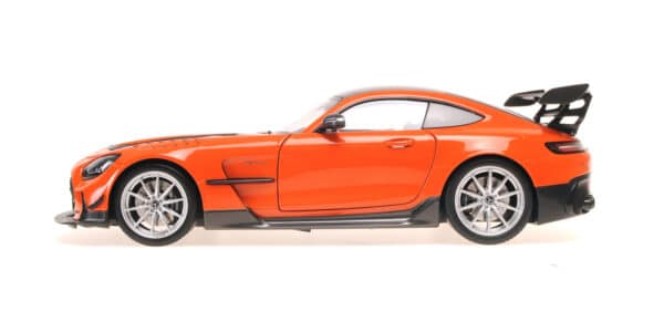 Mercedes-AMG GT Black Series 2021 Orange with Silver Wheels - Diecast Model by Minichamps - 1:18 Scale