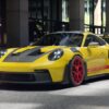 Minichamps - 1:18 Porsche 911 (992) GT3RS Yellow w/Weissach Package w/Red Wheels 2024
