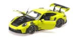 Porsche 911 (992) GT3RS Acid Green w/Black Wheels 2023 - Limited Edition Diecast Model by Minichamps - 1:18 Scale
