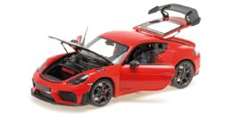 Minichamps - 1:18 Porsche Cayman GT4 RS Red w/Weissach Package 2024 - Diecast Model