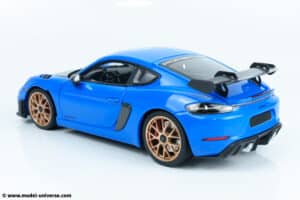 110062121 porsche cayman 718 gt4 rs blue diecast model 05