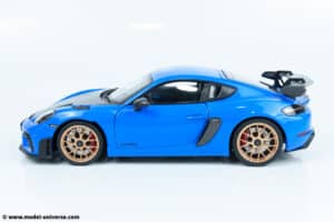 110062121 porsche cayman 718 gt4 rs blue diecast model 06
