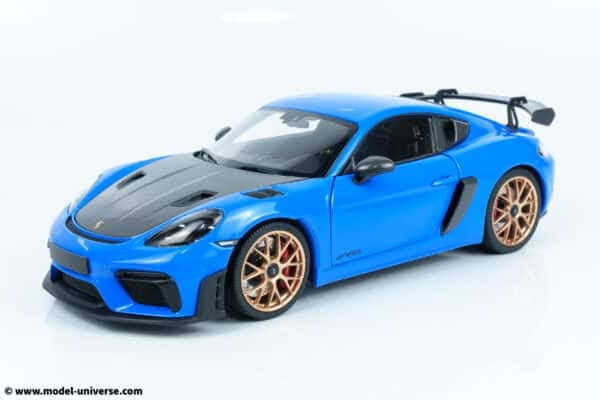 Minichamps - 1:18 Porsche Cayman GT4 RS Blue w/Weissach Package 2024 - Diecast Model