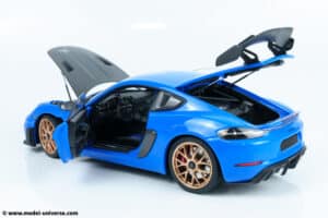 110062121 porsche cayman 718 gt4 rs blue diecast model 08
