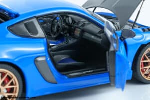 110062121 porsche cayman 718 gt4 rs blue diecast model 12