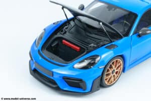 110062121 porsche cayman 718 gt4 rs blue diecast model 14