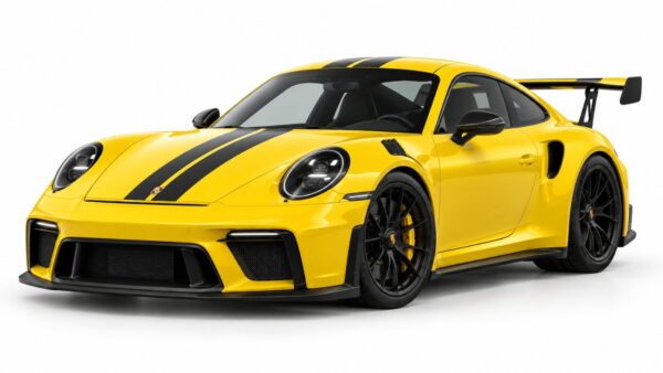 Minichamps 1:18 Porsche 911 (992.2) GT3 Yellow 2025 (110064201) Diecast Model