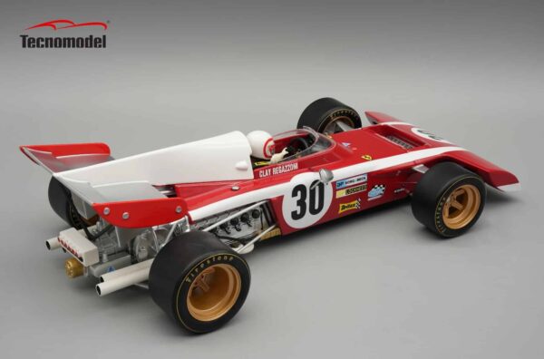 Tecnomodel - 1:18 Ferrari F1 312 B2 No.30 Clay Regazzoni Belgian GP 1972 with Driver - Limited Edition Resin Model with Showcase 3 11371