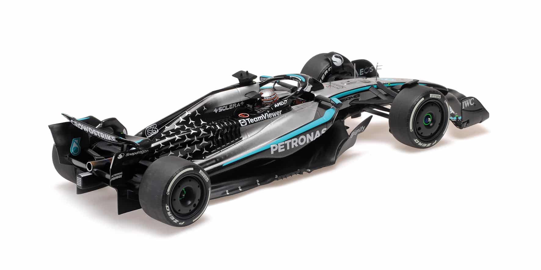 Minichamps - 1:18 Mercedes-AMG F1 W16 No.63 George Russell 3rd Chinese GP 2025 - Limited Edition Resin Model 2 Minichamps - 1:18 Mercedes-AMG F1 W16 No.63 George Russell 3rd Chinese GP 2025 - Limited Edition Resin Model - Image 2