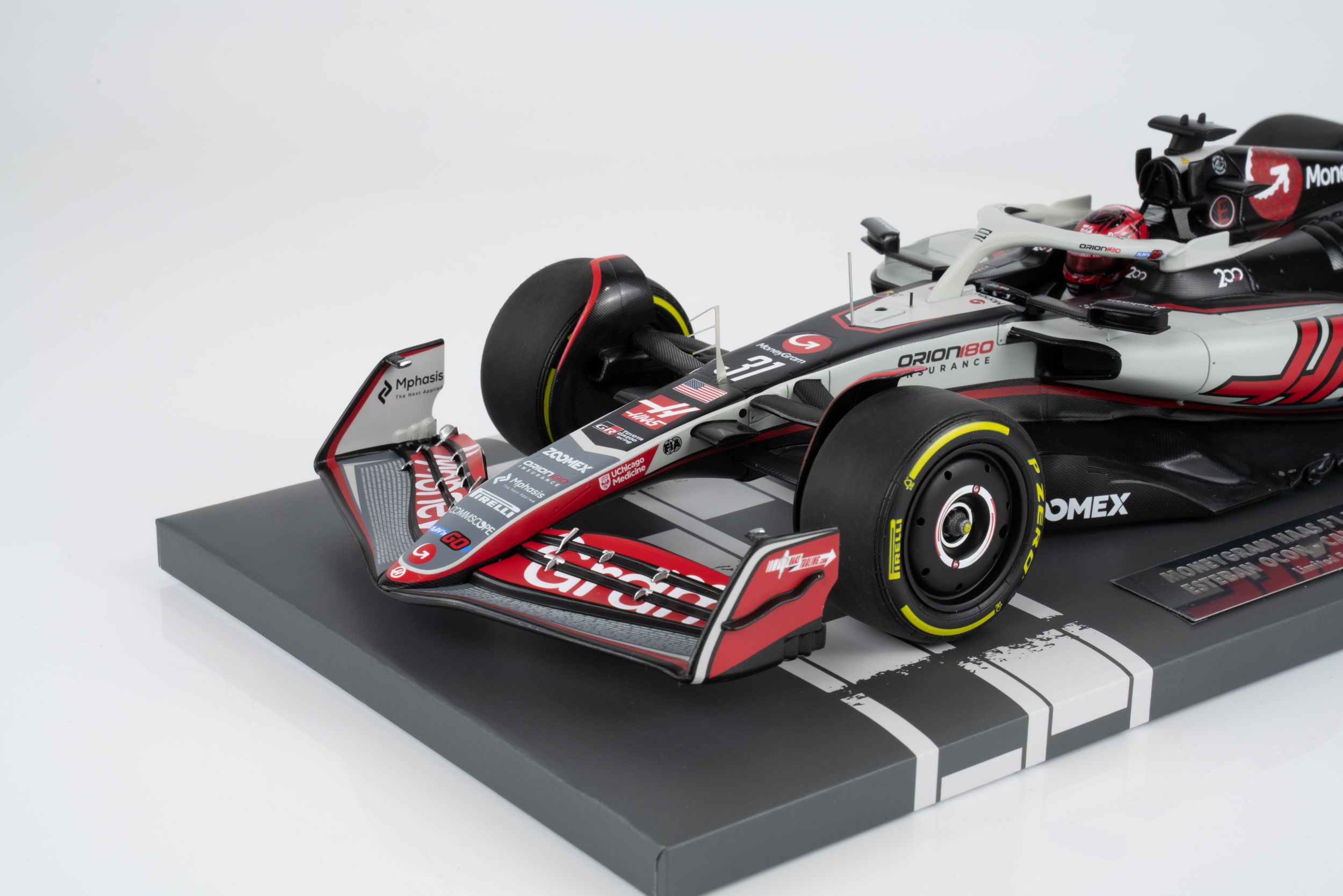 Minichamps 1:18 Haas VF-25 No.31 Esteban Ocon Canadian GP 2025 "200th Team Race" (117251031) Limited Edition Resin Model 4 Minichamps 1:18 Haas VF-25 No.31 Esteban Ocon Canadian GP 2025 "200th Team Race" (117251031) Limited Edition Resin Model - Image 4