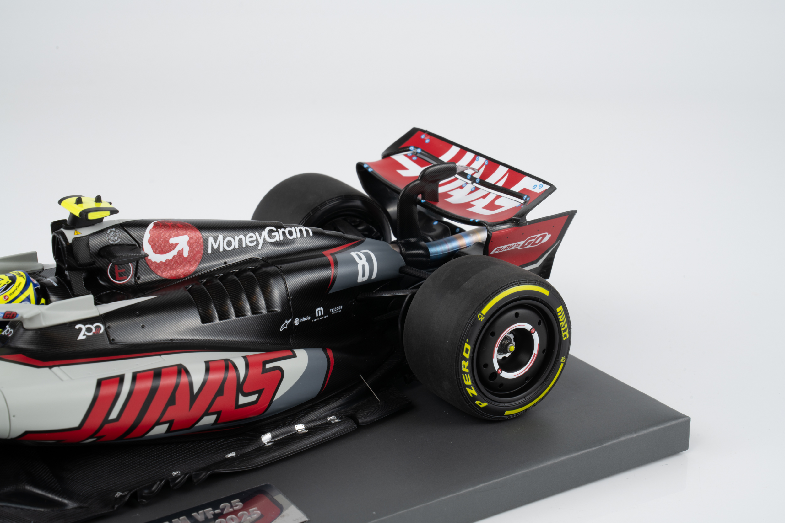 Minichamps 1:18 Haas VF-25 No.87 Oliver Bearman Canadian GP 2025 "200th Team Race" (117251087) Limited Edition Resin Model 6 Minichamps 1:18 Haas VF-25 No.87 Oliver Bearman Canadian GP 2025 "200th Team Race" (117251087) Limited Edition Resin Model - Image 6