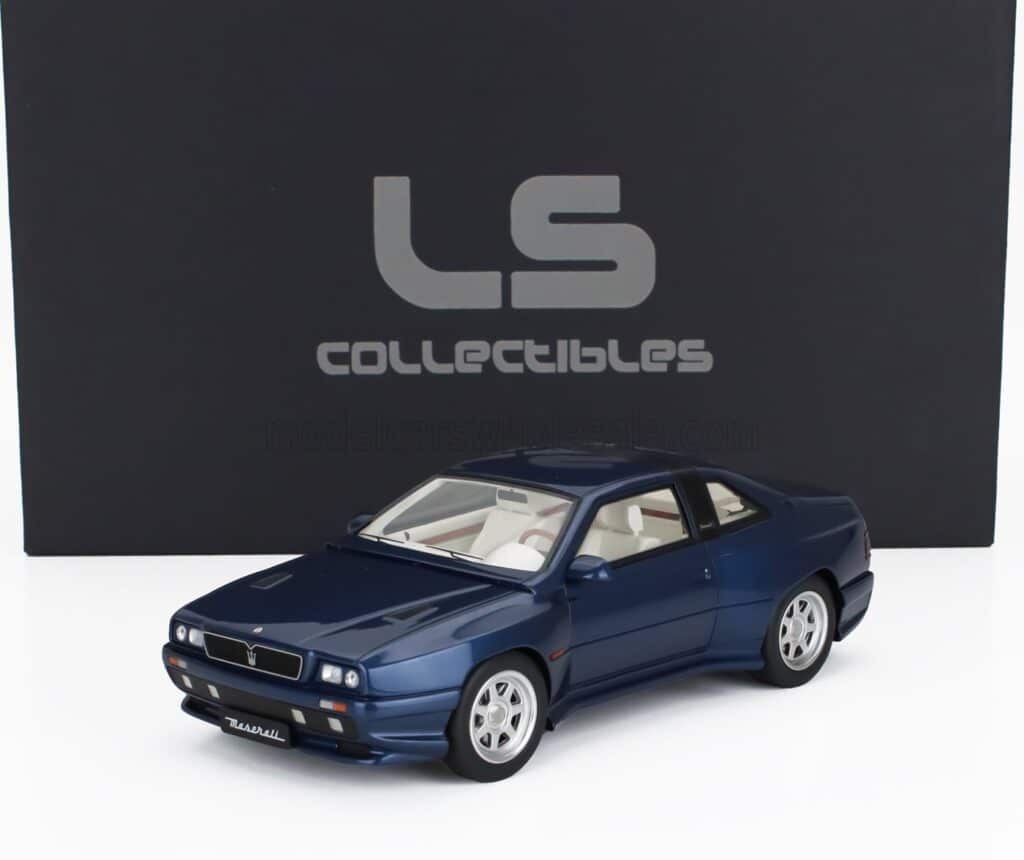 Top New Arrivals at model-universe.com - 15th June - CMR Transporters, GP Replicas, Solido Porsche 911's, Spark Le Mans/GT3/F1, Looksmart Ferrari's, AUTOart, MCG, LS Collectibles, Top Marques and much more. 27 LS Collectibles - 1:18 Maserati Shamal 1989 Blue Metallic - Limited Edition Resin Model