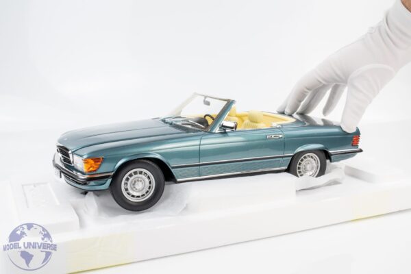 12ART - 1:12 Mercedes-Benz 380SL R107 Petrol Metallic 1979-1985 - Limited Edition Resin Model 9 12ART - 1:12 Mercedes-Benz 380SL R107 Petrol Metallic 1979-1985 - Limited Edition Resin Model