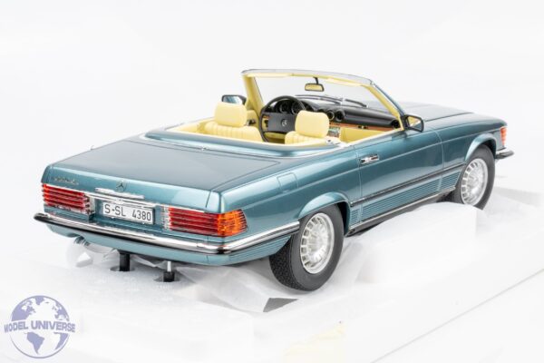 12ART - 1:12 Mercedes-Benz 380SL R107 Petrol Metallic 1979-1985 - Limited Edition Resin Model 10 12ART - 1:12 Mercedes-Benz 380SL R107 Petrol Metallic 1979-1985 - Limited Edition Resin Model