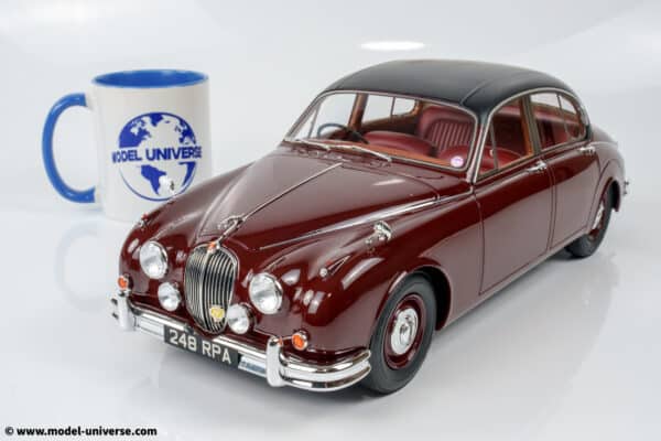 12ART - 1:12 Jaguar Mk.II Maroon with Black Roof "Inspector Morse" - UK Exclusive Limited Edition Resin Model