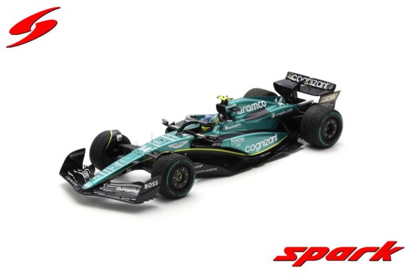 Spark 1:12 Aston Martin Aramco Cognizant F1 AMR23 No.14 Fernando Alonso 2nd Monaco GP 2023 - Resin Model