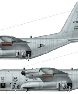 Italeri 1310 1:72 Lockheed AC 130H Spectre Aircraft Model kit