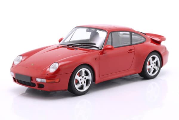 Diecast Model Shop - Model Universe 20 Alternative view of Minichamps 1:18 Porsche 911 (993) Turbo Guards Red 1995 (155061170) Limited Edition Diecast Model