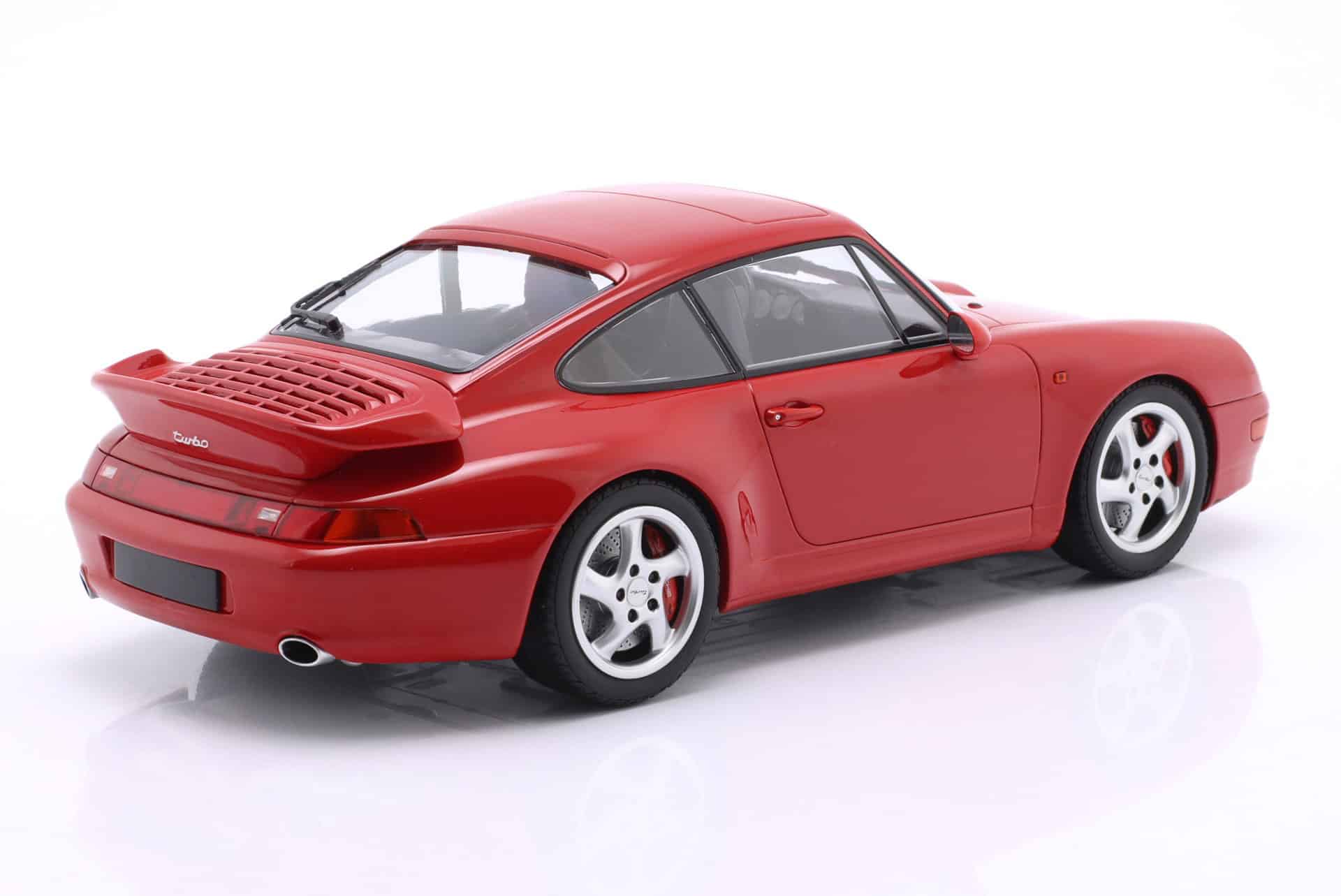 Minichamps 1:18 Porsche 911 (993) Turbo Guards Red 1995 (155061170) Limited Edition Diecast Model 3 Minichamps 1:18 Porsche 911 (993) Turbo Guards Red 1995 (155061170) Limited Edition Diecast Model - Image 3