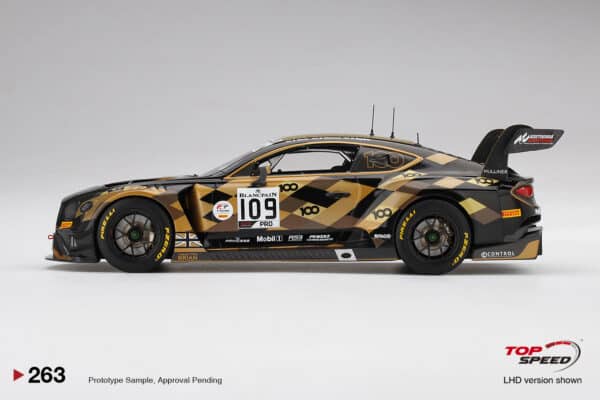 top speed - 1:18 bentley continental gt3 #109 team m-sport 2019 24 hours of spa