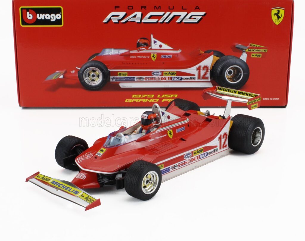 Latest new model arrivals at model-universe.com include a strong line up of Ferrari's by Bburago, Looksmart and Werk83; limited editions, and much more ... 3 Bburago - 1:18 Ferrari F1 312T4 No.12 Gilles Villenueve Winner USA GP 1979 (Wet Tyres & Driver Figure) - Limited Edition Diecast Model