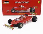 Bburago - 1:18 Ferrari F1 312T4 No.12 Gilles Villenueve Winner USA GP 1979 (Wet Tyres & Driver Figure) - Limited Edition Diecast Model