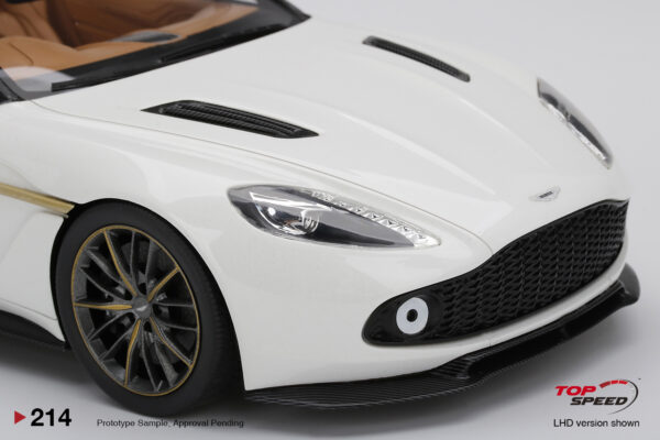 top speed - 1:18 aston martin vanquish zagato volante escaping white