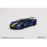 True Scale Miniatures TSM430524 Ford GT Blue Yellow Stripes Resin Model 1/43