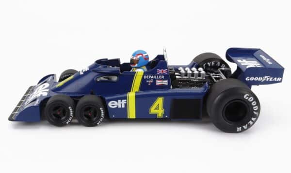 1:18 Tyrrell F1 P34 No.4 Patrick Depailler 2nd Swedish GP 1976 - Diecast Model - MCG