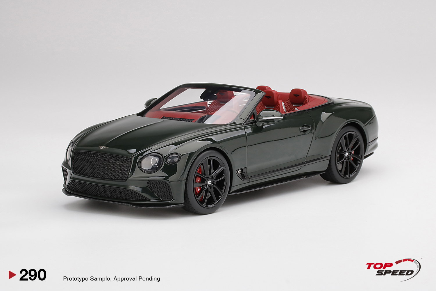 TS0290 Bentley Continental GT Convertible Green 1:18 resin model
