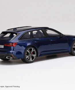 Top Speed TS0315 1:18 Audi RS6 Avant Carbon Black Navarra Blue Resin Model Car