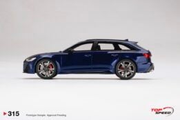 Top Speed TS0315 1:18 Audi RS6 Avant Carbon Black Navarra Blue Resin Model Car