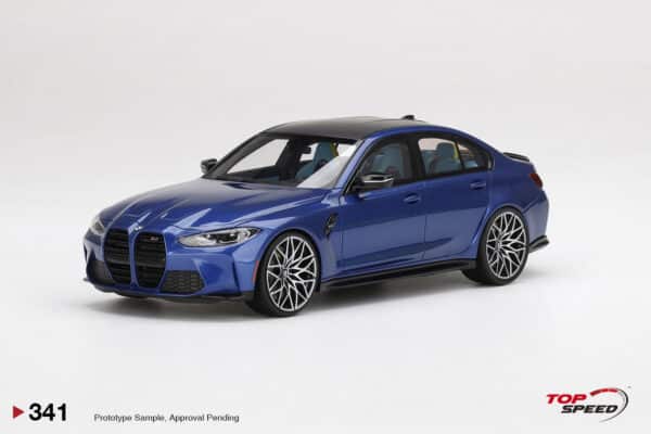 top speed - 1:18 bmw m3 competition (g80) portimaro blue
