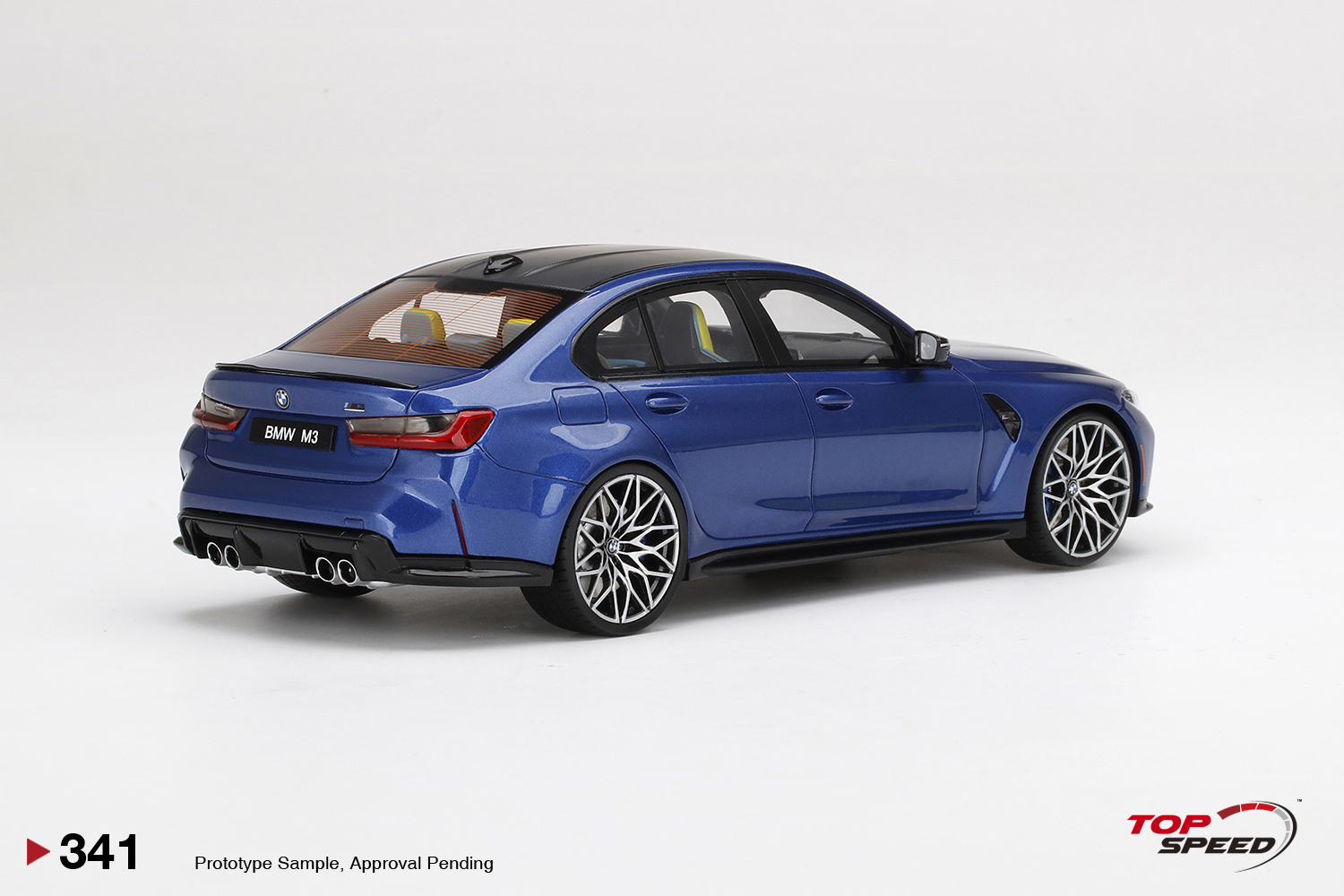top speed - 1:18 bmw m3 competition (g80) portimaro blue